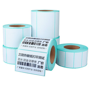 Papel térmico para etiquetas Maxson 60x40mm, rollo de 1000 unidades, blanco, sin revestimiento, para logística y envíos exprés - Product Image 1