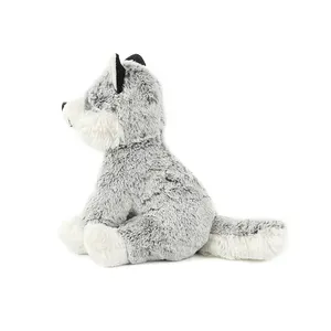 Harga Pabrik Grosir Anak-anak Mewah Husky Anjing Boneka Mainan Mewah