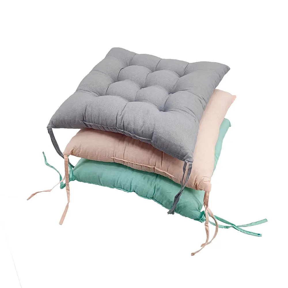 Coussin de siège carré solide de style japonais, coussin de siège d'oreiller en Polyester, coussin de sol, pour chaise en velours côtelé, Tatami, pour le salon