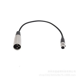 Mini Xlr Female To Xlr 3 Pin Male Adapter <b>Cable</b> Zinc Alloy Audio Connector For <b>Microphone</b> Use - Product Image 3