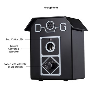 Dispositivo Antiladridos Automático a Prueba de Agua con Batería de 9V, 3 Modos de Frecuencia Ultrasónica para Control de Perros en Interiores - Product Image 4