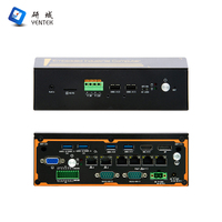 Garantía 3 años Industrial Pc integrado Intel I5 I7 12th Gen 6 LAN 2 RS232 COM DIN Rail Desktop Pc Linux Industrial Computer