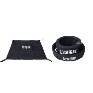 Explosion Proof <b>Blanket</b> 1.2m 1.6m 3.0mm <b>Thick</b> Black Safety Protection Bomb Disposal Equipment - Product Image 1