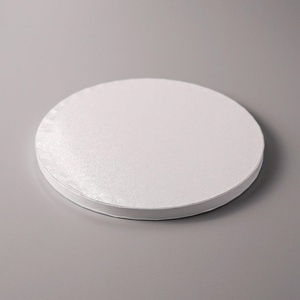 100pcs <b>10</b> Inch 12mm White Round Cake Drum Corrugated Cardboard Oil-<b>Proof</b> Waterproof Cake Paper Drums - Product Image 1