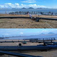 Cages flottantes en PEHD pour la pisciculture