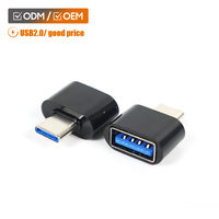 Adaptateur USB C vers USB A OEM 1A OTG Charge Rapide USB 2.0 Sortie DC Boîtier ABS Certifié CE ROHS FCC pour Ordinateur Portable & Téléphone Mobile