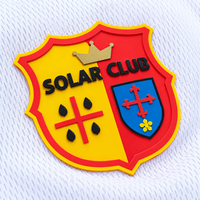 Patch thermocollant personnalisé auto-adhésif en caoutchouc avec logo, épingle de sécurité, en vrac, grand format, en PVC 3D, imperméable, à coudre, avec crochet et boucle pour chapeau