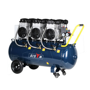 BISON 8bar insonorisé sans huile <span class=keywords><strong>3</strong></span> <span class=keywords><strong>cylindres</strong></span> silencieux 5hp <span class=keywords><strong>100l</strong></span> <span class=keywords><strong>compresseur</strong></span> d'air - Product Image 3