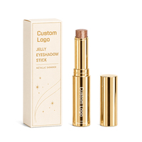 ODM Lidschatten Luxury Gold Tube Champagne Metallic Shimmer Cream Jelly Eyeshadow Stick Custom Logo