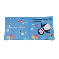 Livre en tissu doux avec logo personnalisé pour l'apprentissage précoce, jouet éducatif sensoriel pour bébé