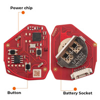 Télécommande universelle pliable Xhorse XKTO23EN à 3 boutons pour outil VVDI, version anglaise, pour serruriers