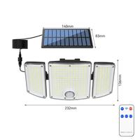 Lampes solaires LED personnalisées en gros pour l'extérieur, étanches, à détection de mouvement, pour rues, jardins, couloirs et murs.