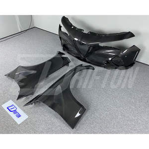 Parachoques delantero y guardabarros de fibra de carbono seca GTAM Perfect Conversion para Alfa Romeo Giulia Widebody Upgrade - Product Image 1