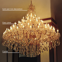 Französischer Italienischer Vintage-Kristall-Kronleuchter für Esszimmer, Hotel und Hochzeit, Pendelleuchte