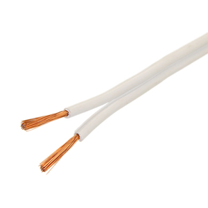 Ccam <span class=keywords><strong>CCA</strong></span> ccal H03VV-F đôi phẳng Loa Cáp trắng và trắng với cột Màu Đỏ cupper hoặc <span class=keywords><strong>CCA</strong></span> bị mắc kẹt dây cáp song song - Product Image 5