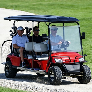 Innovatieve elektrische golftrolley met volg-mij-functie en golfkarstoel voor comfort - Product Image 2