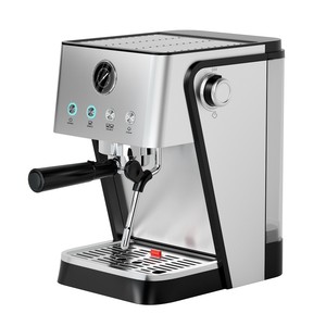 Cafetera italiana Outrip de acero inoxidable, semiautomática, para espresso, con manómetro y vaporizador, para uso doméstico. - Product Image 5