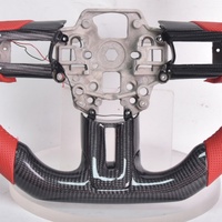 Volant de voiture en fibre de carbone véritable avec éclairage LED de changement de vitesse, artisanat exquis, pour Ford Mustang GT 2020 2018 2019