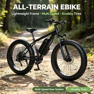 Bicicletta Elettrica da Montagna 26 Pollici, Bici Elettrica All-Terrain di Alta Qualità con Pneumatici Larghi, OEM Elektro Fahrrad, E-Bike MTB per Adulti - Product Image 3