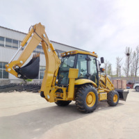 Chargeuse-pelleteuse 4x4 CE robuste, moteur haute puissance 93 kW, équipement de terrassement, excavatrice-chargeuse 388, rétrocavatrice