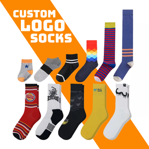 Tùy Chỉnh Thiết Kế Cotton Crew Ăn Mặc Vớ Cho Nam Giới Thời Trang Ống Socken Với Logo Cá Nhân Thêu Thể Thao Vớ Cổ Rất Nhiều - Product Image 1