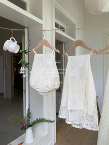 Vestiti personalizzati per famiglia abbinati per bambine pagliaccetto per mamma e Me vestito abbinato per famiglia vestito con fiore scavato - Product Image 2