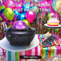 Nouvelle Lampe de Projection Étoilée RVBW Moderne et Colorée à Effet Vague d'Eau, Projecteur Musical Ciel Étoilé avec Télécommande