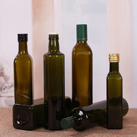 Grosir Cina botol minyak kaca botol minyak zaitun kaca dengan tutup sebagai wadah kaca untuk dapur