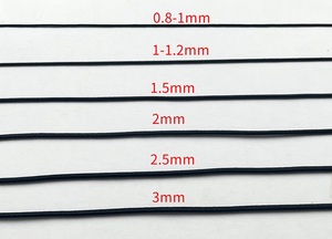 Cuerda Elástica Redonda de 1-1.2 mm en Existencia, 31 Colores, Cuerda Elástica de Alta Resistencia para Manualidades, Coleteros, Mascarillas - Product Image 5