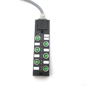 Conector de Caja de Distribución bibo SVLEC de un Solo Canal PNP/NPN de 6 Vías y 3 Polos con Entrada Digital IP67 y Cables PUR Precableados - Product Image 5