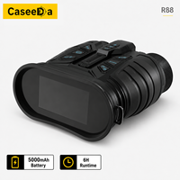 Gafas de Visión Nocturna Térmica para Caza R88 con Altímetro GPS, Binoculares de Fusión Multimodo, Batería de 5000 mAh para Búsqueda y Rescate