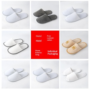 Chaussons jetables écologiques et confortables en non-tissé/polaire corail, antidérapants, pour la maison, l'hôtel et le spa – Meilleures ventes - Product Image 3