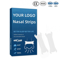 Bandes nasales flexibles CE à marque privée, bande adhésive PE pour le nez, anti-ronflement, aide au sommeil, forte adhérence, retrait facile