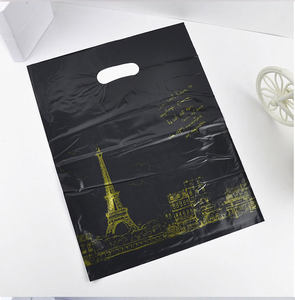 Sacs de courses en plastique HDPE réutilisables avec logo personnalisé, logos imprimés, design pliable, caractéristique recyclable, poignée de longueur de main - LIANYOU - Product Image 4