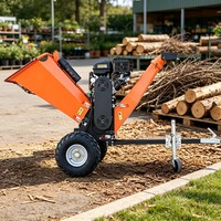 Broyeur de bois portable à remorquer avec garantie d'un an pour le traitement des branches dans les fermes et les parcs