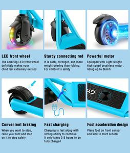 สกู๊ตเตอร์ไฟฟ้าสำหรับเด็ก, สกู๊ตเตอร์ไฟฟ้าสำหรับ H30ของเล่น2ล้อสำหรับเด็กทำจากอัลลอย - Product Image 5