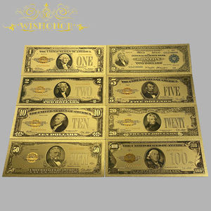 2026 8 Arten 1928er Jahre Amerika 1 2 5 10 20 50 100 Dollar Banknoten 24K Gold für Sammler - Product Image 1