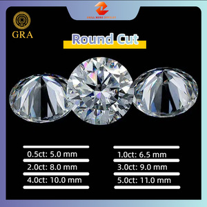 Loose Moissanite Round 0.1ct-5ct D Color 3EX Eight Hearts And Eight Arrows For Jewelry Making - Product Image 4