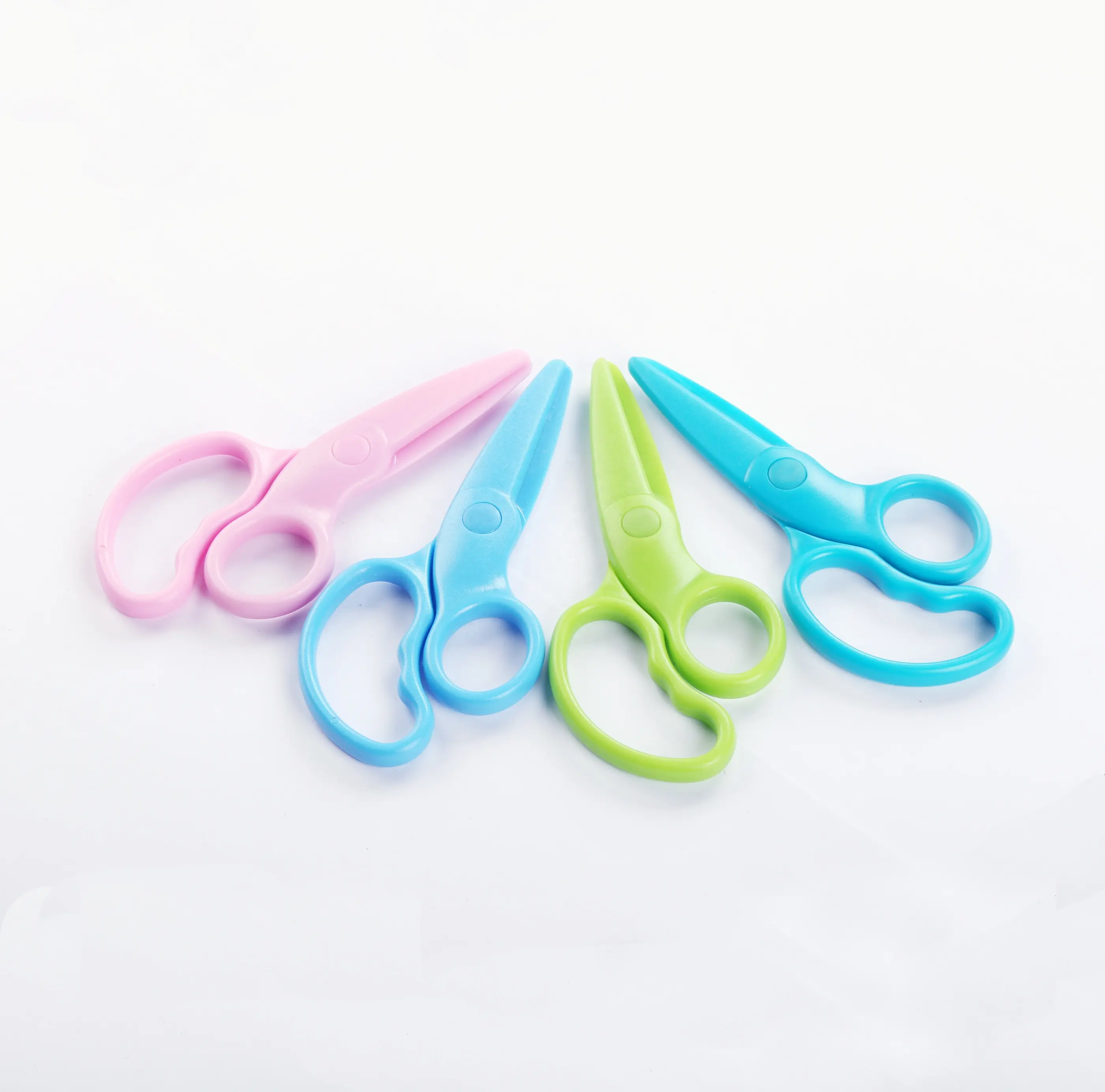 Kids Scissors Safety plastic Cute 5" Colorful OEM Baby scissors School scissors