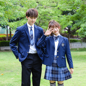 Gran oferta, uniforme de escuela primaria, camisas para niños y niñas, traje de estilo académico británico para niños, traje de caballero - Product Image 1