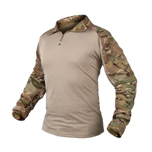 Idodgear Men Rapid Assault Tactical Top camicia a maniche lunghe abbigliamento da combattimento camicie da combattimento G3 camicia mimetica con gomitiere