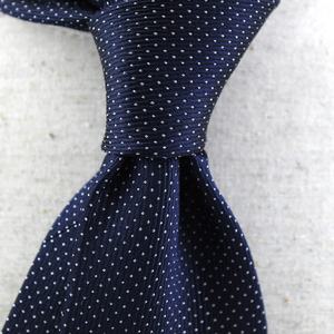 Venta al por mayor <span class=keywords><strong>de</strong></span> China, <span class=keywords><strong>corbata</strong></span> personalizada <span class=keywords><strong>de</strong></span> 7 <span class=keywords><strong>pliegues</strong></span>, azul marino, punto blanco, lujo, 100% seda, tejido Jacquard, corbatas para hombre, <span class=keywords><strong>siete</strong></span> <span class=keywords><strong>pliegues</strong></span> para hombre - Product Image 3