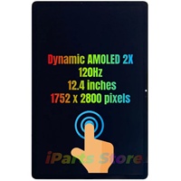 IPARTS - Pantalla de Repuesto Nueva para Samsung Galaxy Tab S9+ S9 Plus 5G SM-X810 SM-X816B, Ensamblaje de Pantalla Táctil AMOLED OEM