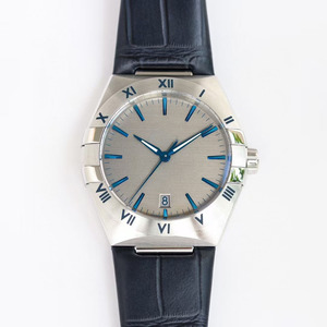 High-<b>end</b> Luxury, Trendy and Best-selling Sapphire Crystal, Roman Numeral Hour Markers, Luminous Hands Men's Round Wristwatch. - Product Image 1