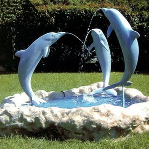 <span class=keywords><strong>Décoration</strong></span> de <span class=keywords><strong>jardin</strong></span> contemporaine en métal creux poli Grande statue de dauphin en acier inoxydable - Product Image 6