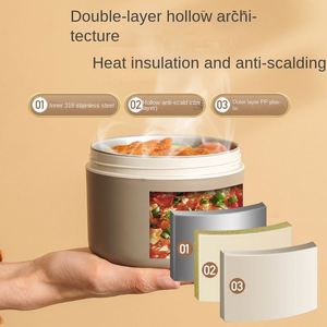 New 316L Stainless Steel <b>Insulated</b> <b>Lunch</b> <b>Box</b> for Office and Student Use Microwave Safe Portable - Product Image 3