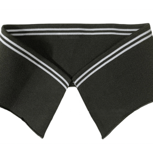 Color Yarn Polyester Spandex Collar <strong>Cuff</strong> White Black or Custom Color for Polo T-shirt Knit <strong>Ribbing</strong> - Product Image 4