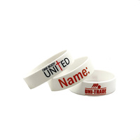 Pulseras Personalizadas con Logotipo Inyectado en Tinta, Pulseras de Béisbol con Logotipo Personalizado, Pulseras con Código QR de 12/18/25/38/50 mm