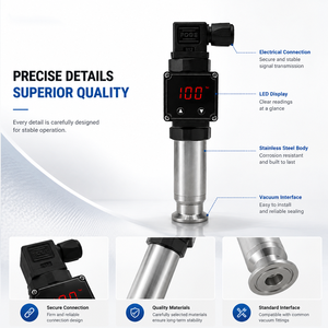 เกจวัดสุญญากาศแบบ Piezoresistive ทนการกัดกร่อน ทำจากสแตนเลส NOVA พร้อมจอแสดงผลดิจิตอลความแม่นยำสูง - Product Image 5