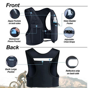 خفيفة الوزن للتنفس ، زجاجة ناعمة من النيوبرين العاكسة للرجال والنساء ، سترة من البوليستر للترطيب والمشي لمسافات طويلة - Product Image 5